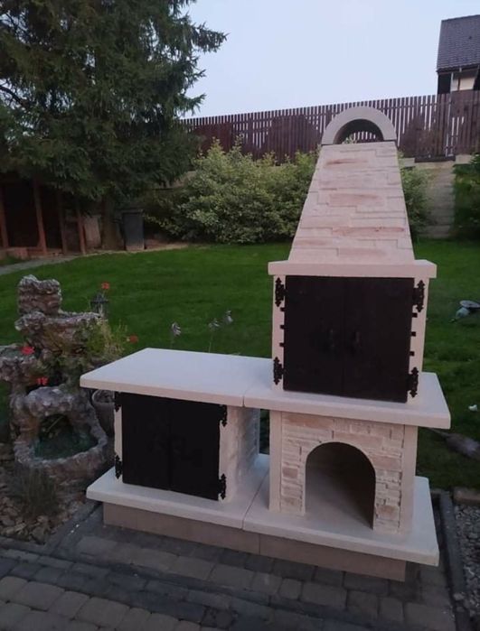 BARDZO DUŻY Kompletny Grill z podstawą. Wędzarnia betonowy WYPRZEDAŻ