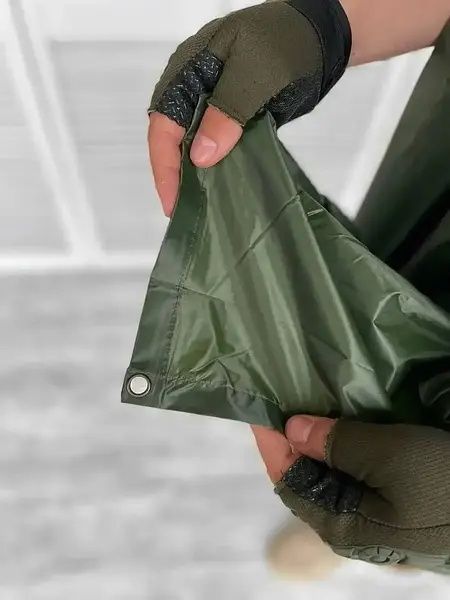 Дощовик пончо 3в1 хакі тактичний пончо тент дощовик плащ 9230
