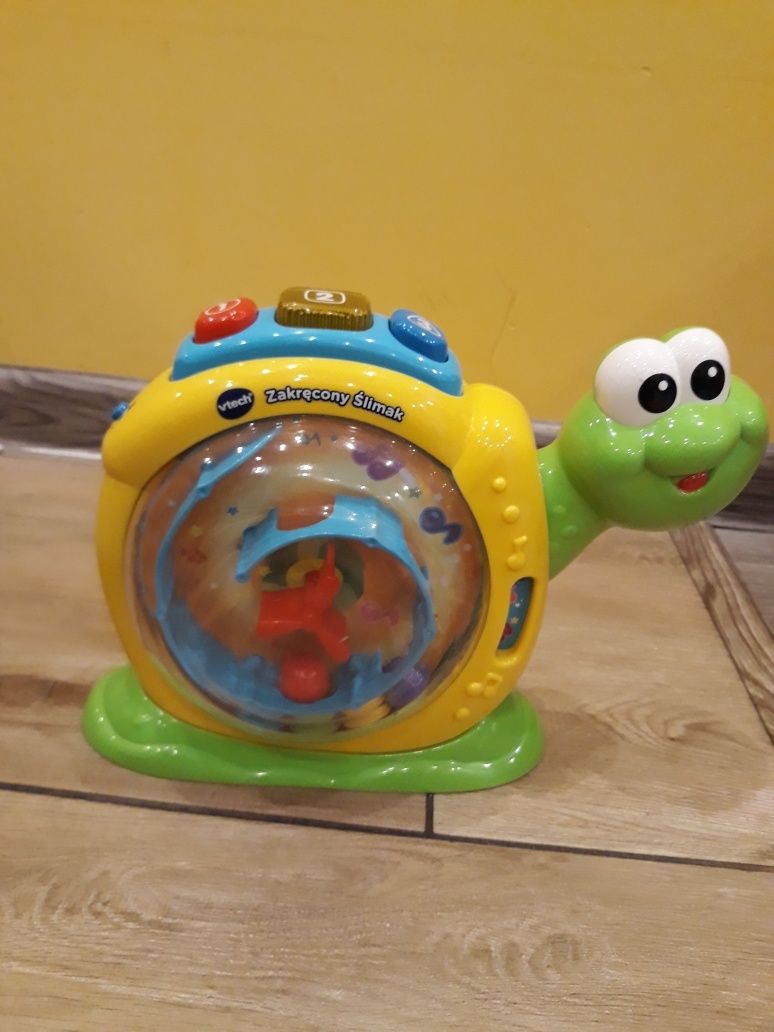 Ślimak interaktywny, zabawka edukacyjna