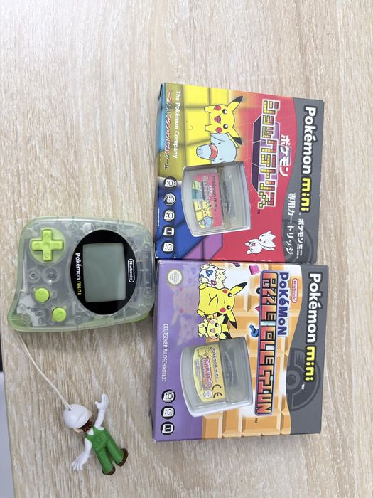 (Biały Kruk) Nintendo Pokemon Mini + 2 gry