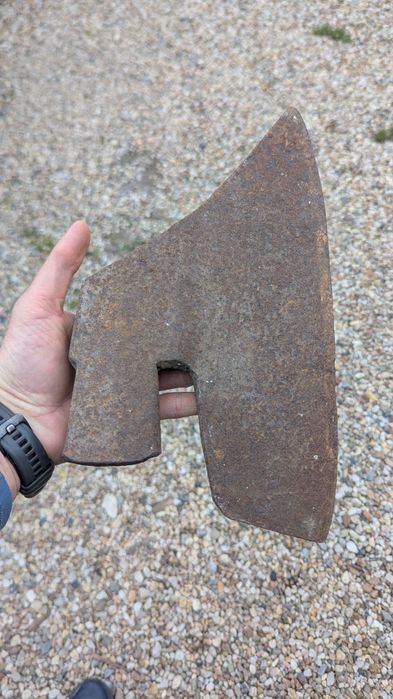 Stary topór ciesielski / siekiera -  antyk