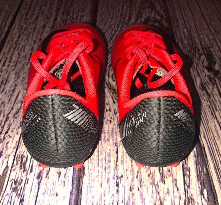 Кожаные бутсы Nike Mercurial для мальчика, размер 11,5 С(18 см)