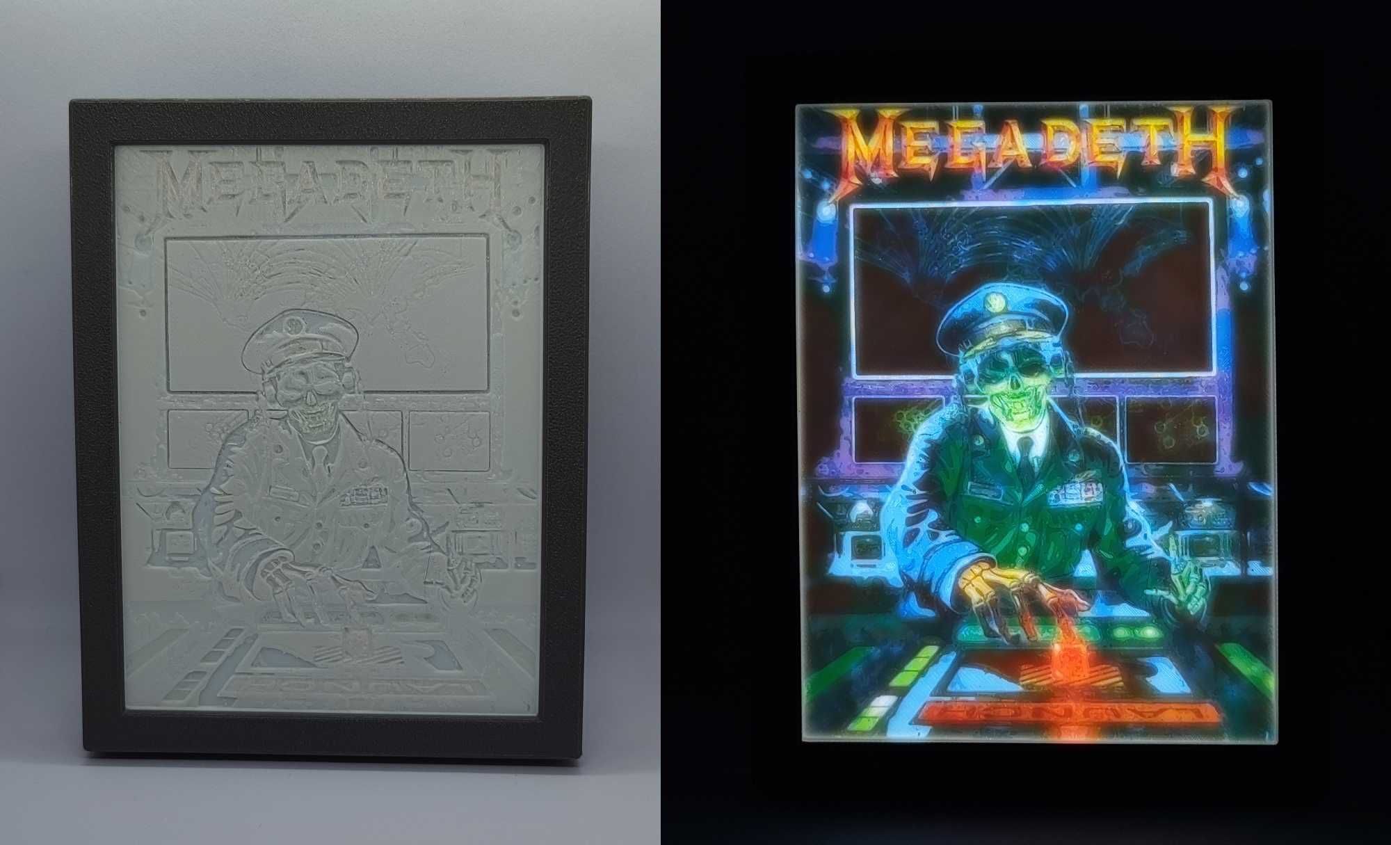 Świecący Kolorowy Litofan z własną grafiką (Druk 3D)