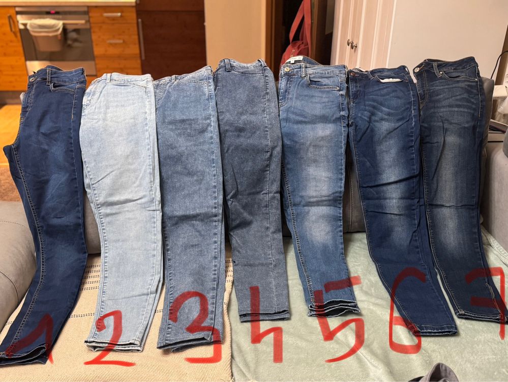 Spodnie jeansowe Levis, Lee, Mango, Cazedonia
