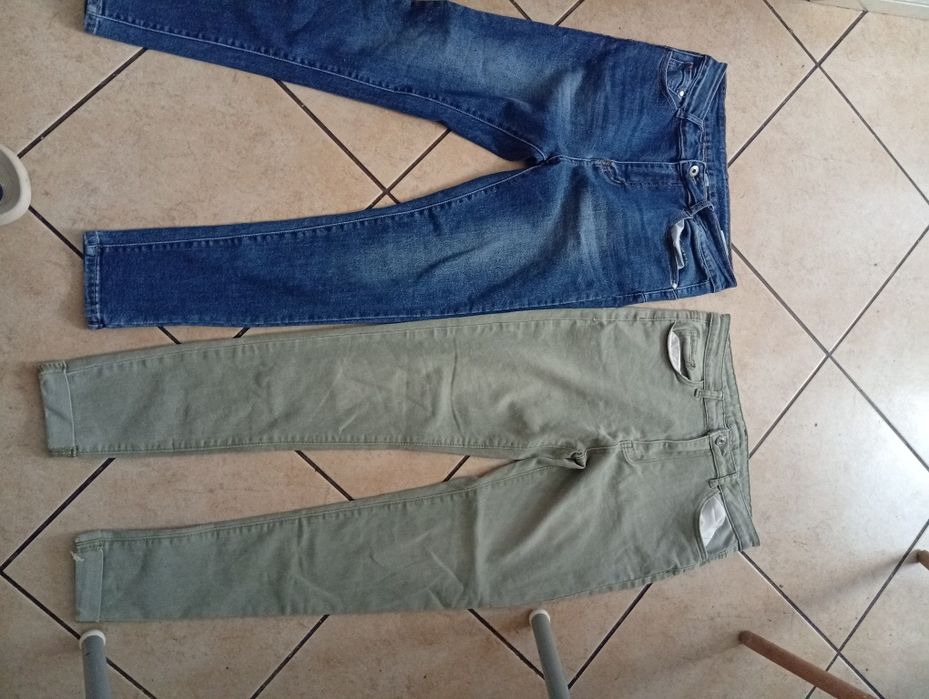 Jeansy damskie L zestaw