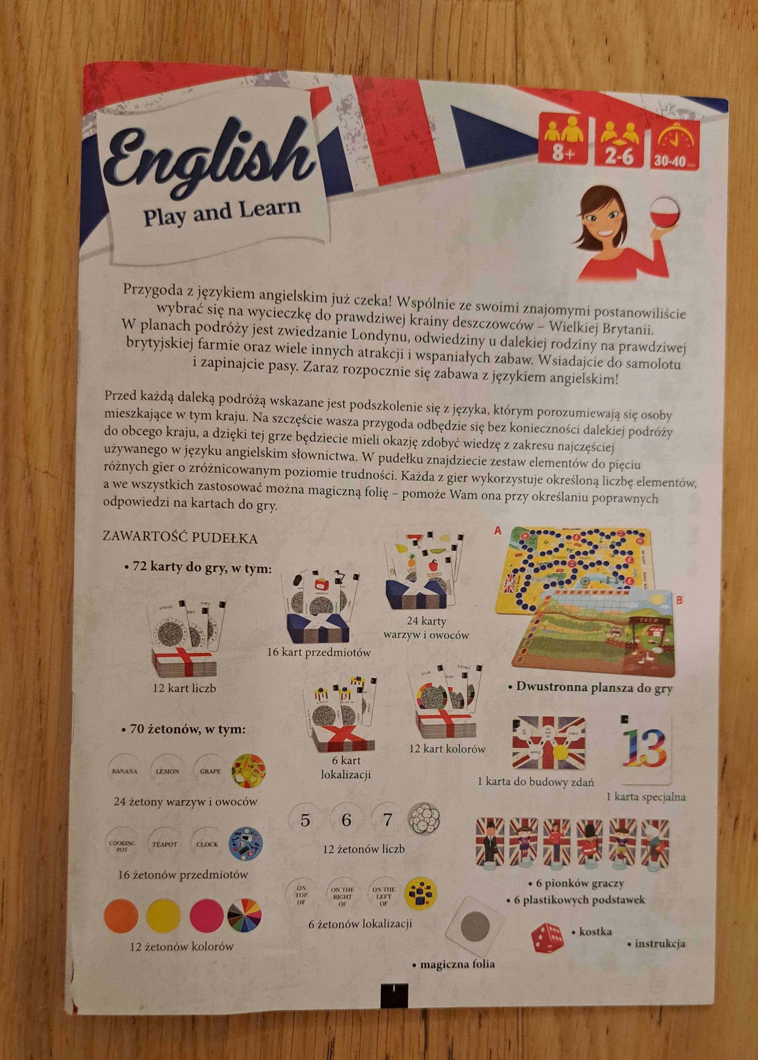 Gra English Play and Learn, Trefl, 8+