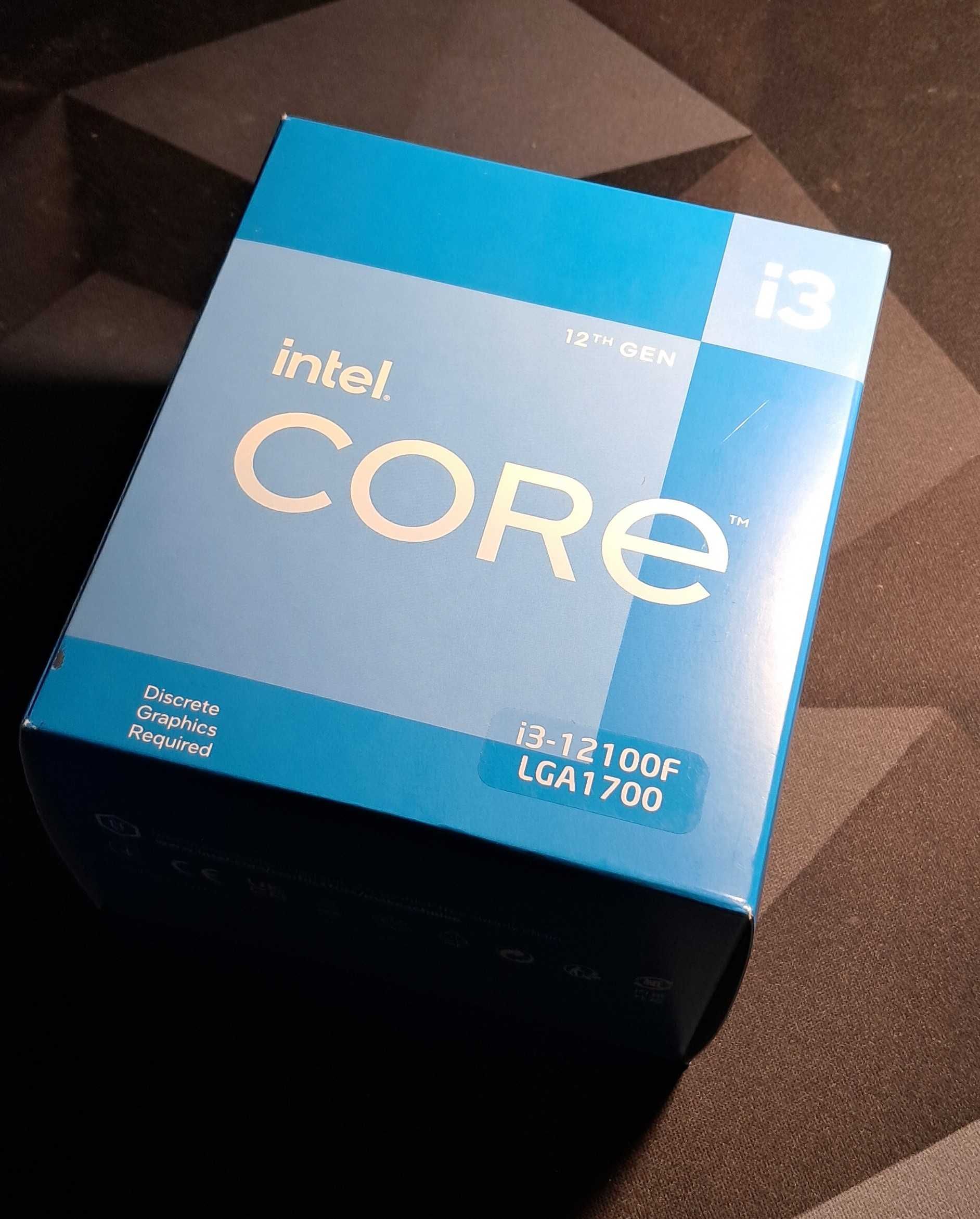 Procesor I3-12100F + Chłodzenie Intel + Pudełko