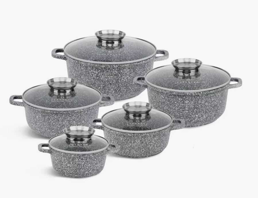 Garnki marmurkowe Klonberg / Zilner 5szt