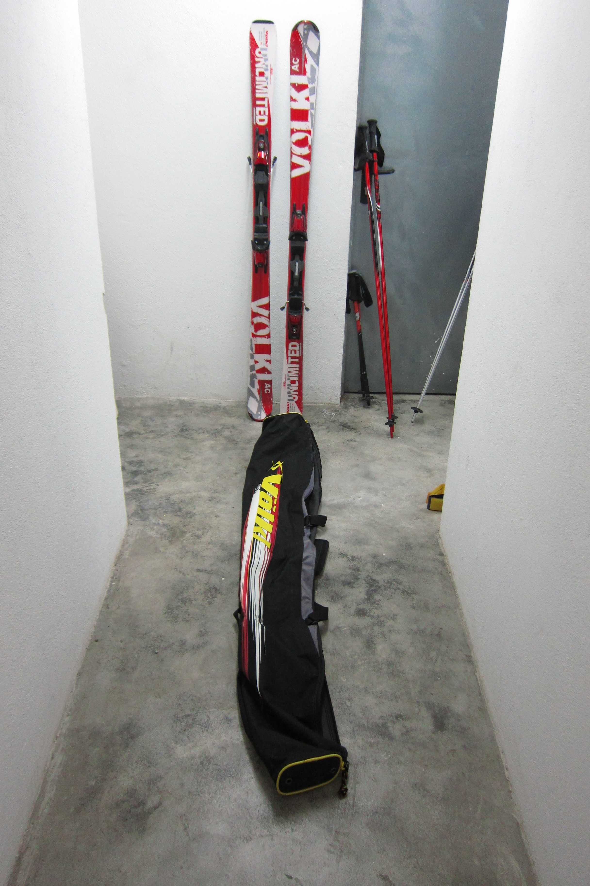 Skis Volk Unlimited AC com fixadores Motion LT (nunca usado)