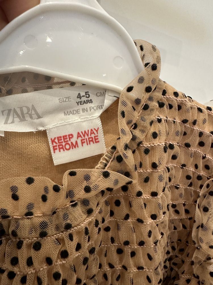 Святкова сукня Zara плаття на свято фатин горох