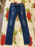 Ciemnoniebieskie obcisłe dżinsy/Dark blue skinny denim jeans