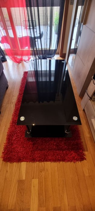 Mesa de centro em vidro temperado