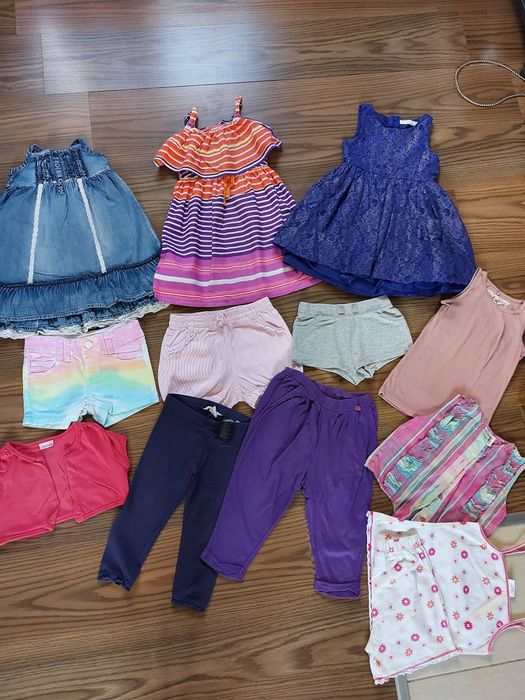 Paka zestaw lato koszulka,bluzka,spodenki sukienka piżama 104