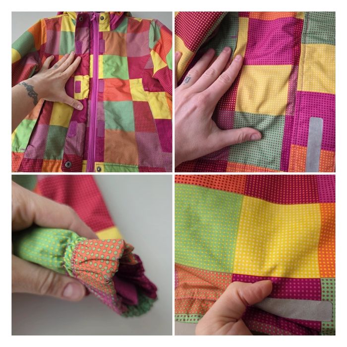 Zimowa kolorowa kurtka dziewczęca Lupilu r.98/104