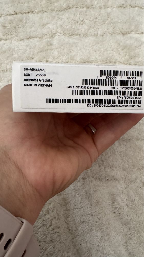 Смартфон Samsung Galaxy A54 8/256GB Graphite 2 sim5g 6.4 5000mAч 120Гц