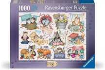 Puzzle 1000 Kalendarz Szalonych Kotów. Ravensburger