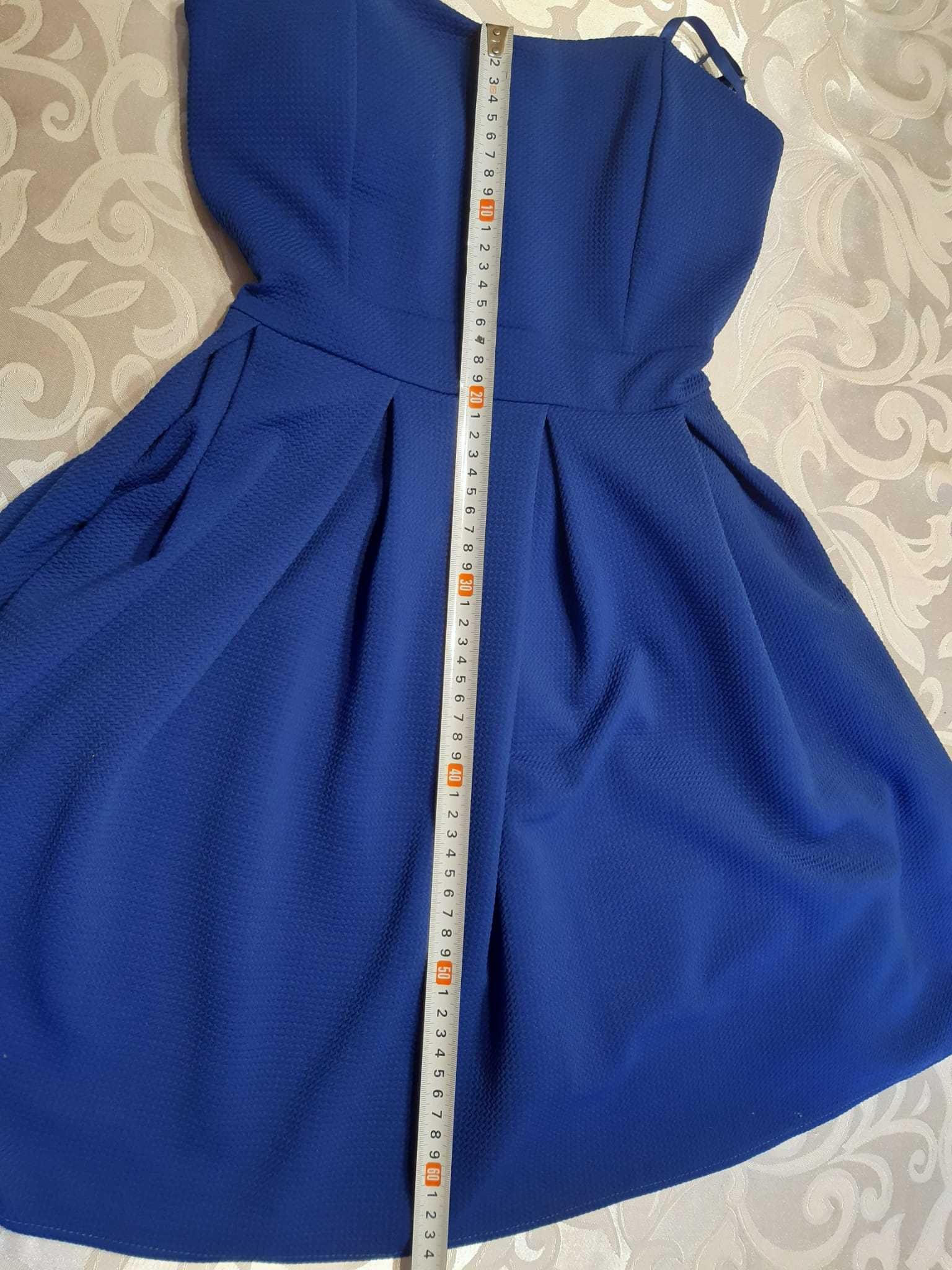Ciemnoniebieska/granatowa sukienka, rozmiar S