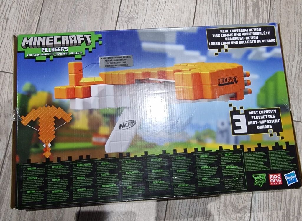 Wyrzutnia Nerf Minecraft Pillagers Crossbow kusza