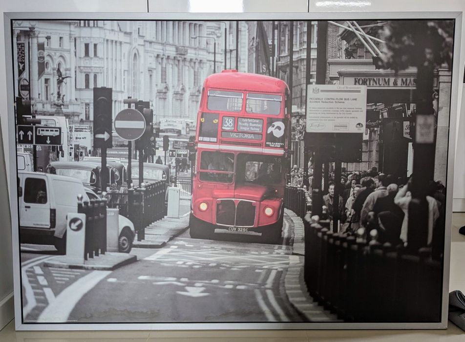 Obraz grafika Ikea Vilshult London 100x140 cm Bus