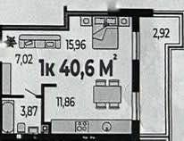 1кімнатна квартира_МА