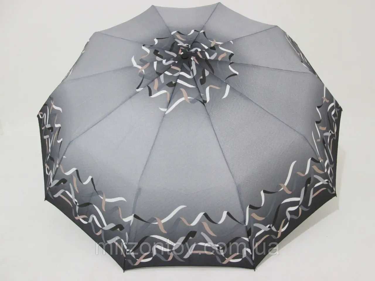 Жіноча парасолька зі сталевими спицями Срібний дощ повний автомат