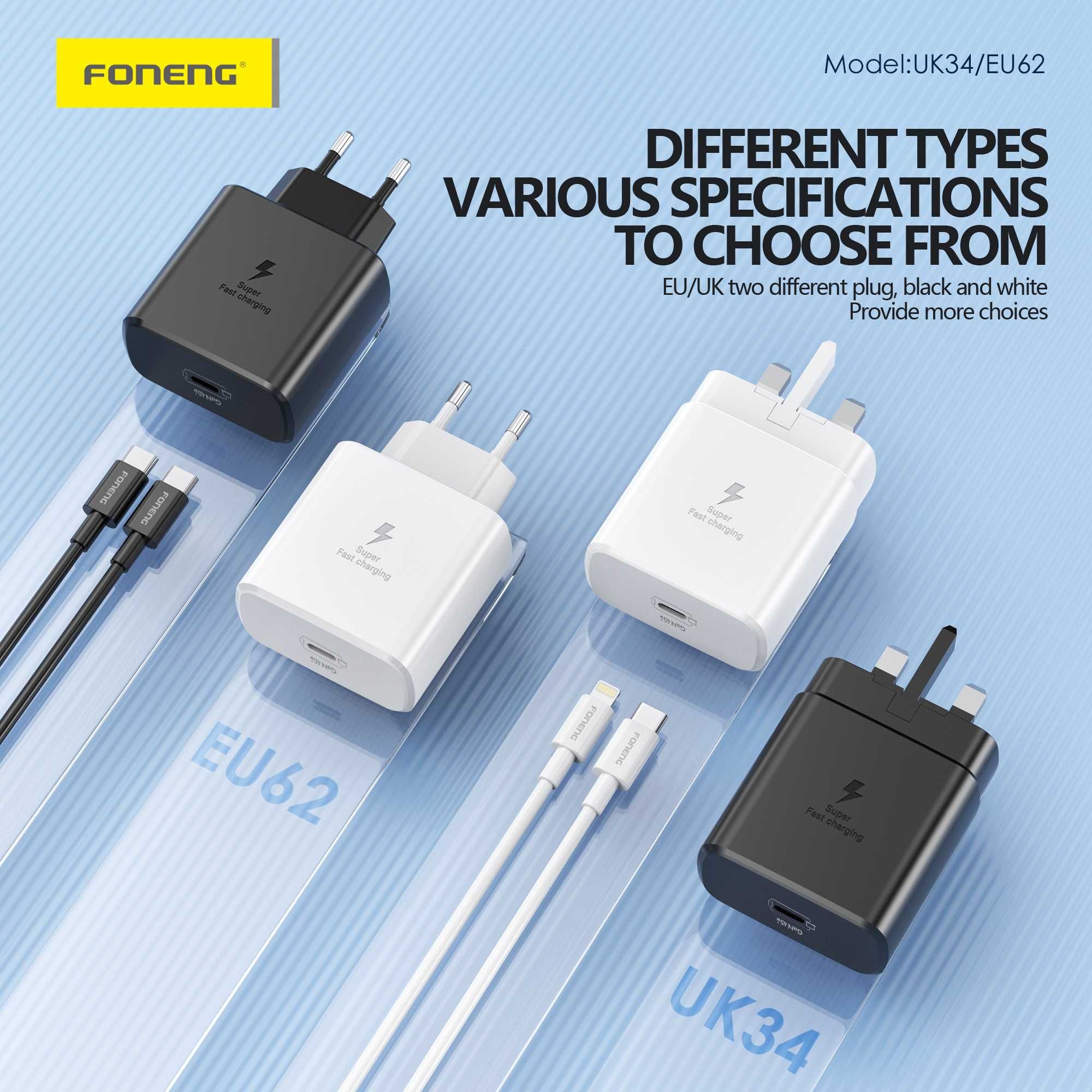 SZYBKA ŁADOWARKA 45W KOSTKA USB-C USB typ C - Telefon Samsung iPhone