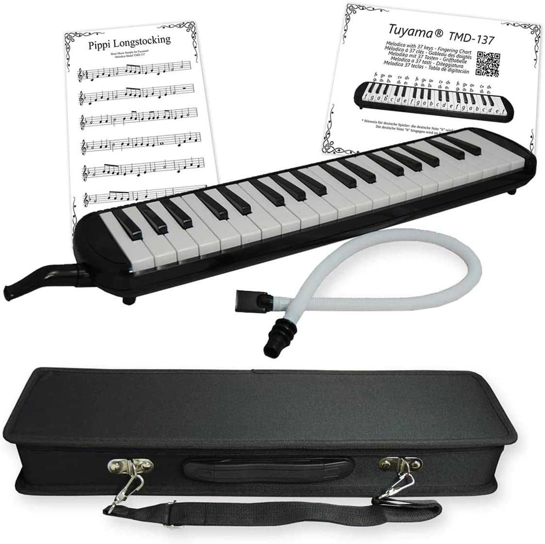 PROMOCJA !!Tuyama TMD-137 Melodica/keyboard/ustnik/futerał/37 klaw