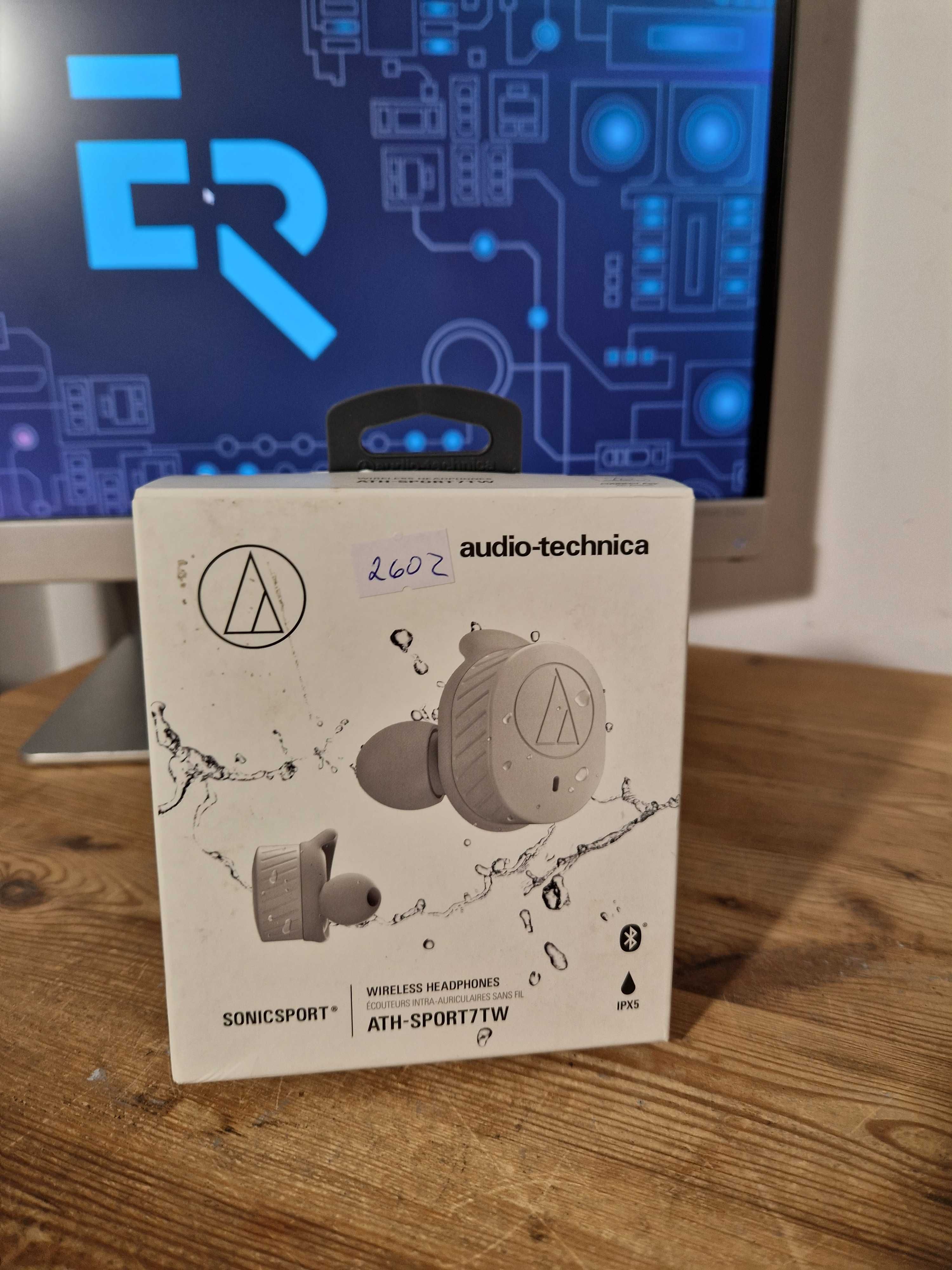 Audio-technica ATH-SPORT7TW True Wireless IE Headphones grey (2602)