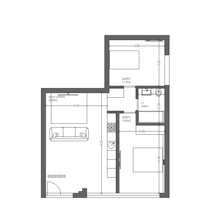 Apartamento T2 - Águas Santas, Maia