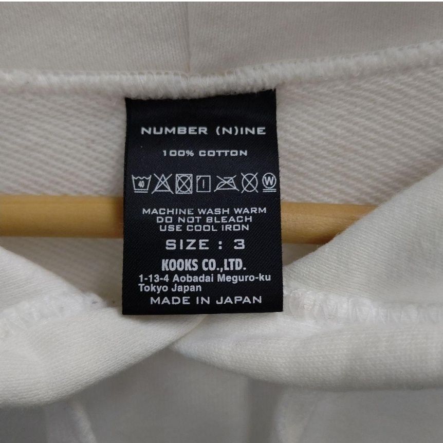 Number Nine hoddie Shield L Size