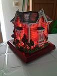 Casa iluminada de decoração