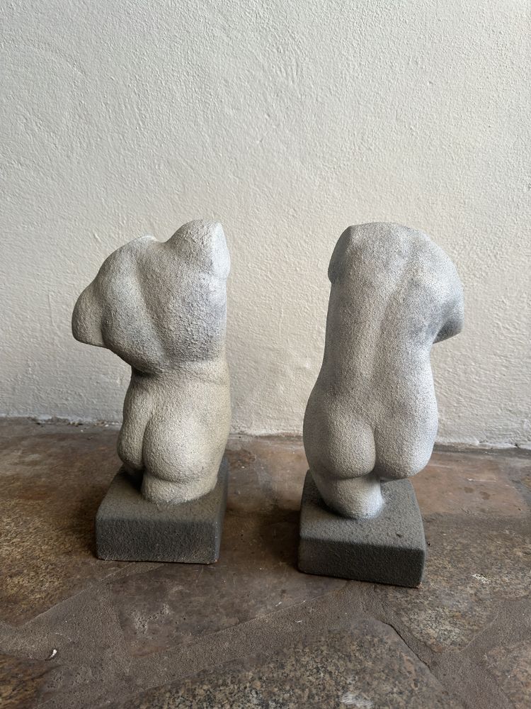 Estatuas  decorativa nudez homem e mulher