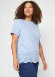 B.P.C t-shirt z haftem ażurowym r.36/38
