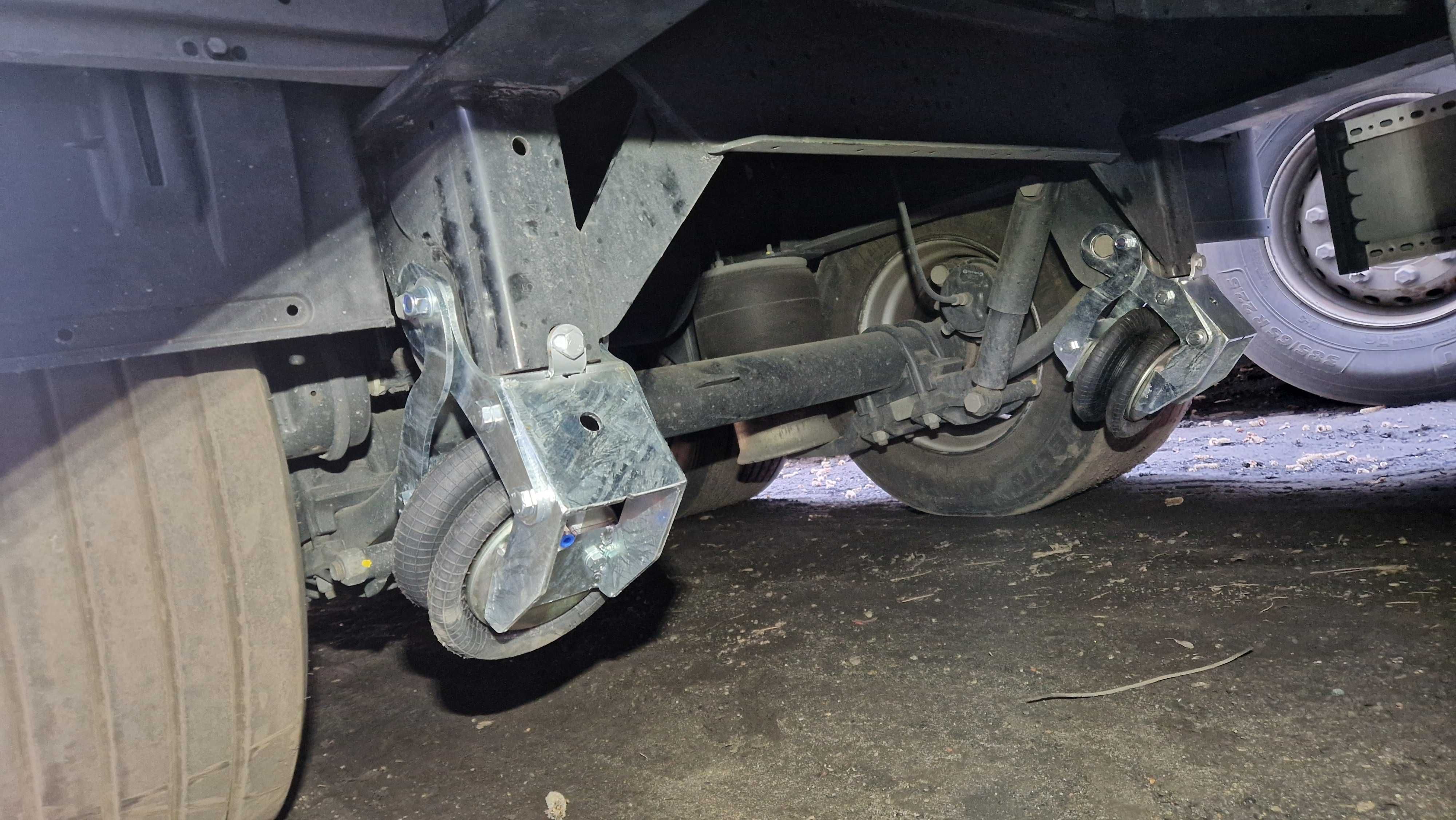 Mechanizm podnoszenia osi Krone typu Mega - ocynkowany