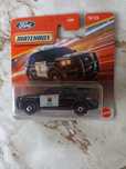 Model samochodu osobowego ford interceptor police od matchebox