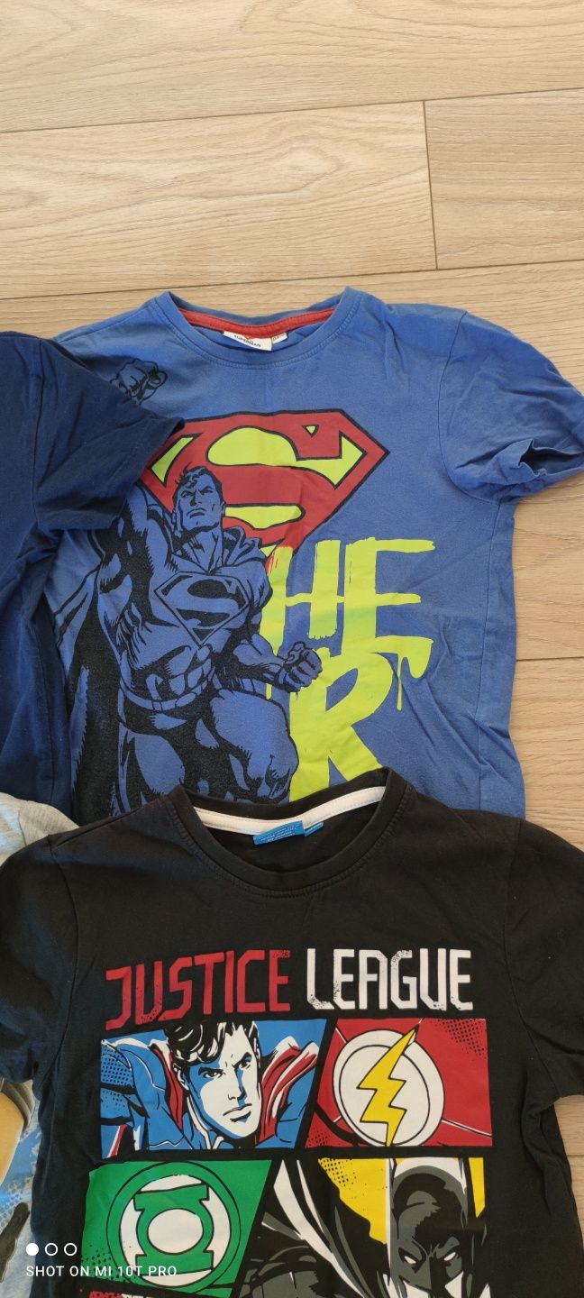 Koszulki chłopięce r. 134/140 Ben 10, Justice League, Superman, Minion