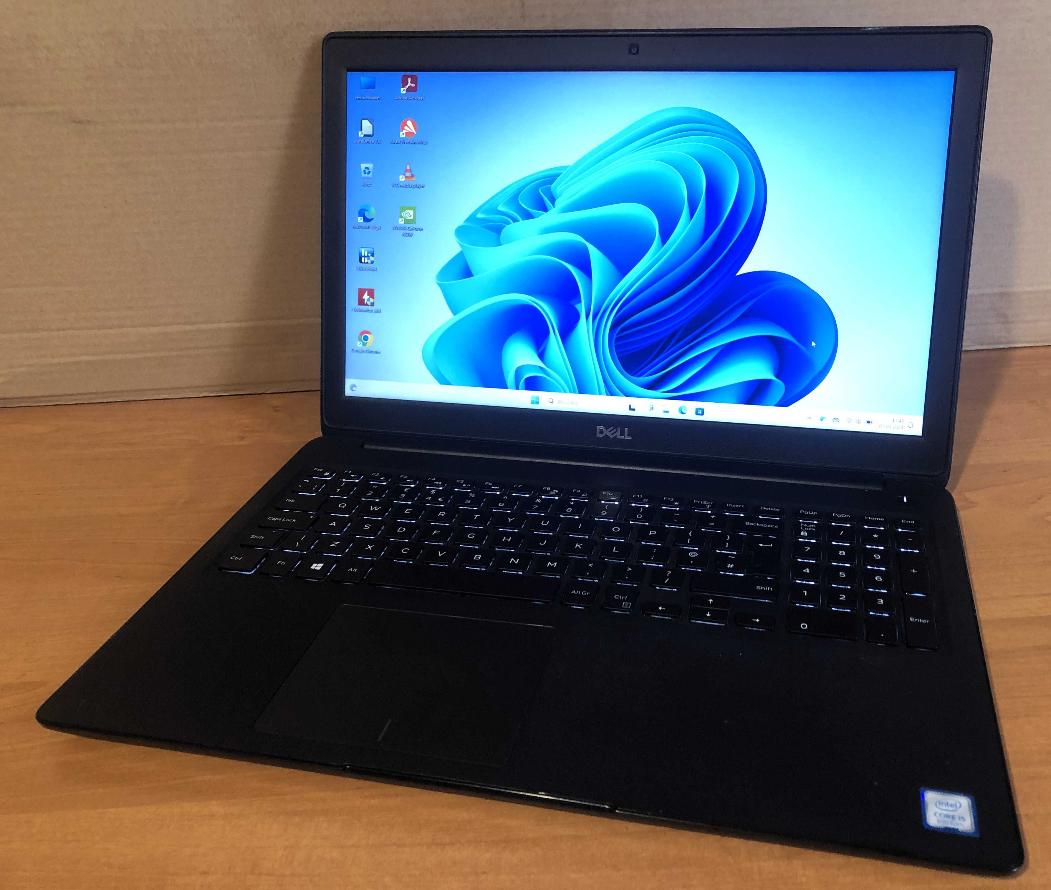 Laptop DELL 3500 15,6" Intel® Core™ i7-8th 16GB 256GB SSD USB-C Win11