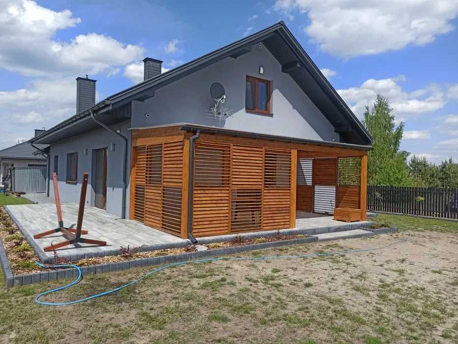 Drewniane Zadaszenie Taras Pergola Carport Ruchome deseczki Puławy