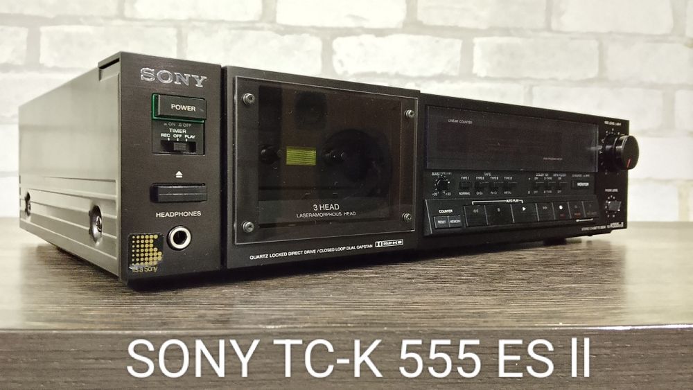 SONY TC-K 555 ES ll Stereo Cassette Deck  1984-87
