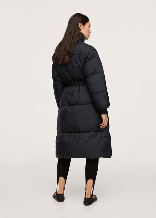 Новий довгий пуховик пальто mango