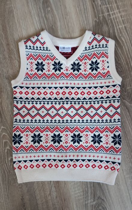 Kamizelka świąteczna dla chłopca 98