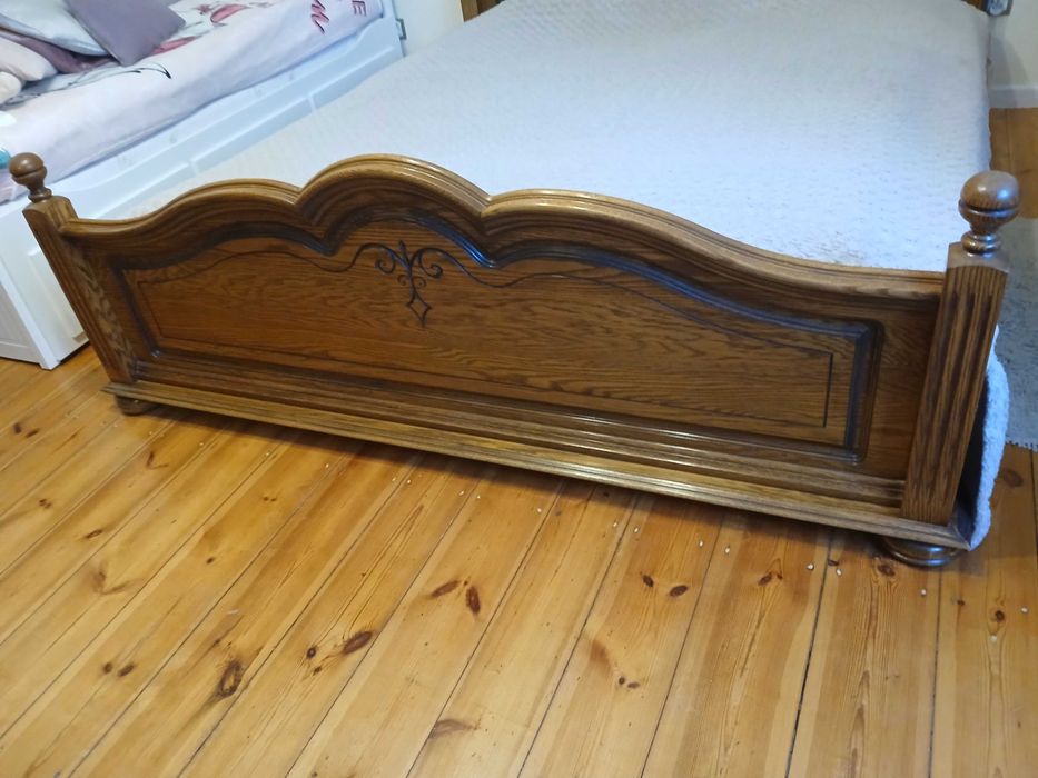 Łóżko w stylu Ludwikowskim 200x180cm + 2 szafki nocne + Lustro