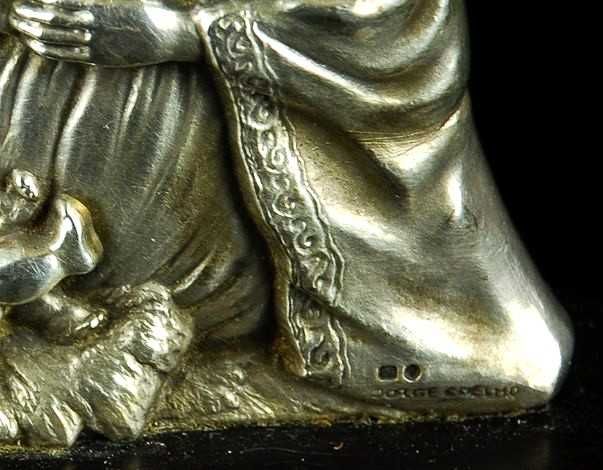 Natividade, presepio em prata fina com certificado