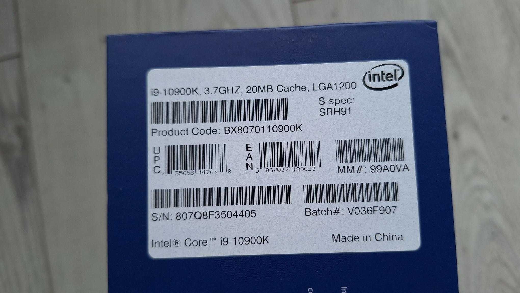Procesor Intel i9 10900K odblokowany