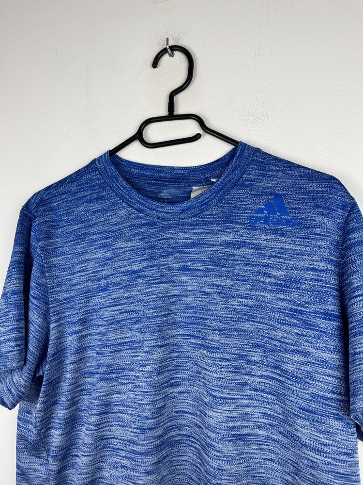 Niebieska koszulka sportowa męska Adidas rozmiar M fit sport treningow