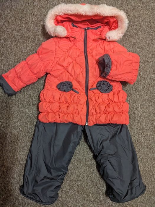 Комбінезон роздільний зимовий для дівчинки 86