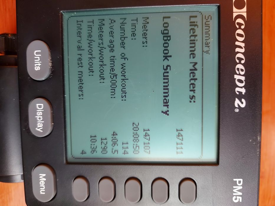 Concept 2 PM5 E j.Nowy tylko 20 godzin wioślarz profesjonalny,Ergometr