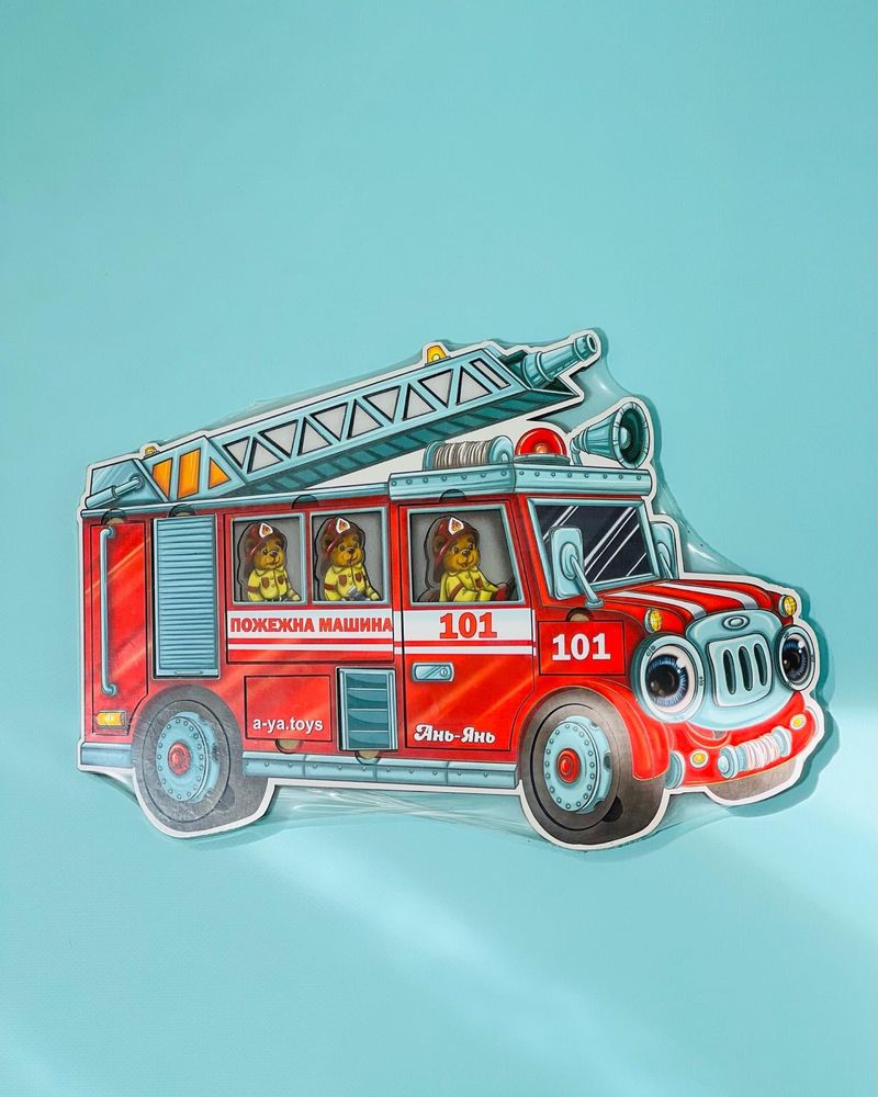 Дерев‘яні іграшки Пожежна машина Пожарная машина игрушки из дерева