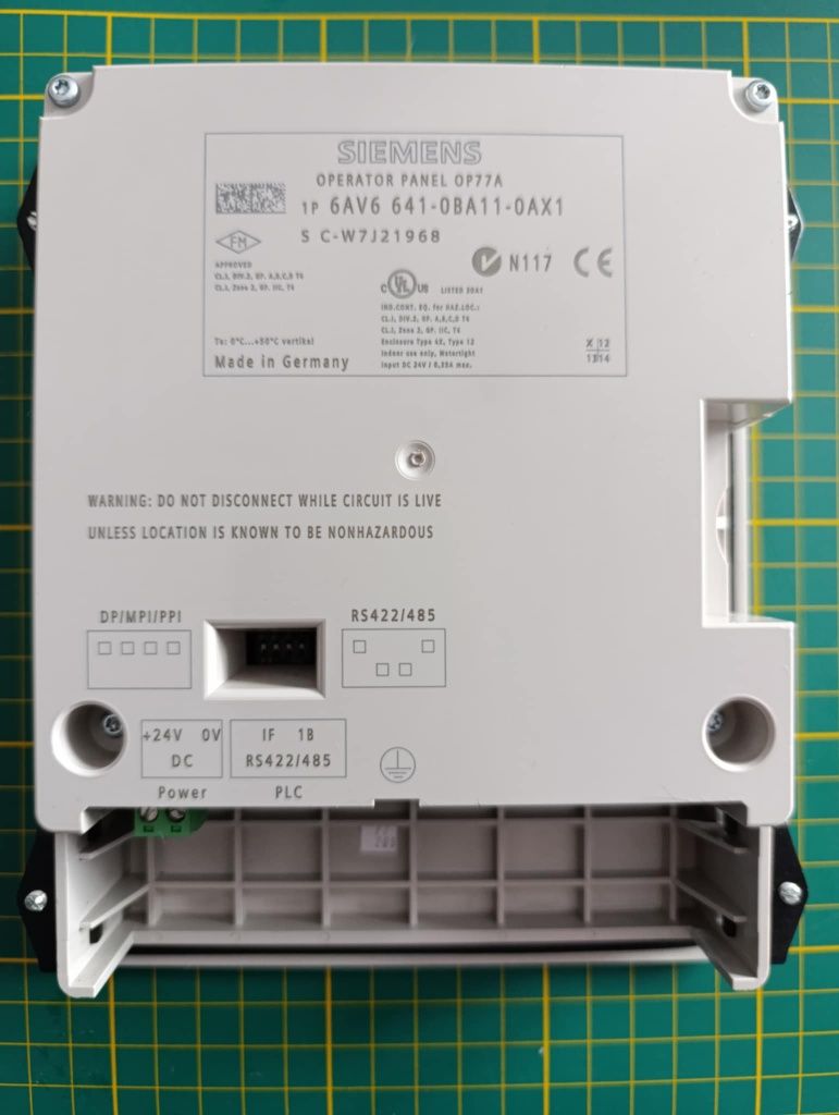 Panel operatorski Siemens OP77A, używany, sprawny.