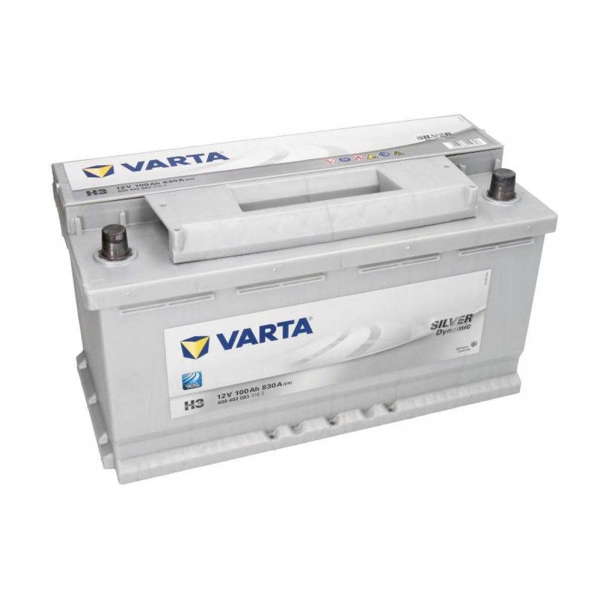 Акумулятор VARTA Silver Dynamic 100Ah 830A R+ H3 12v 600402083